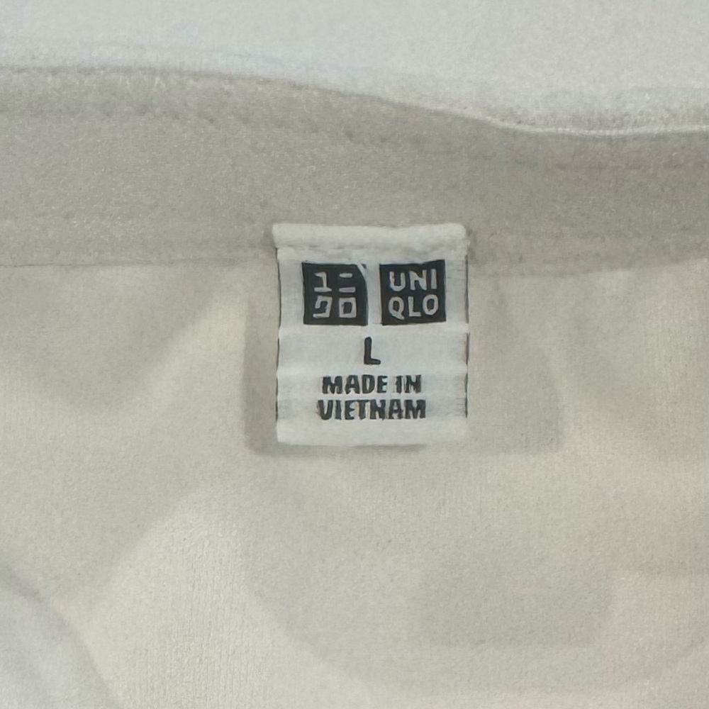 Uniqlo Crepe Jersey Bra Camisole Dress off white with Slip Lg - Picture 4 of 10